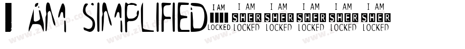 I am simplified字体转换